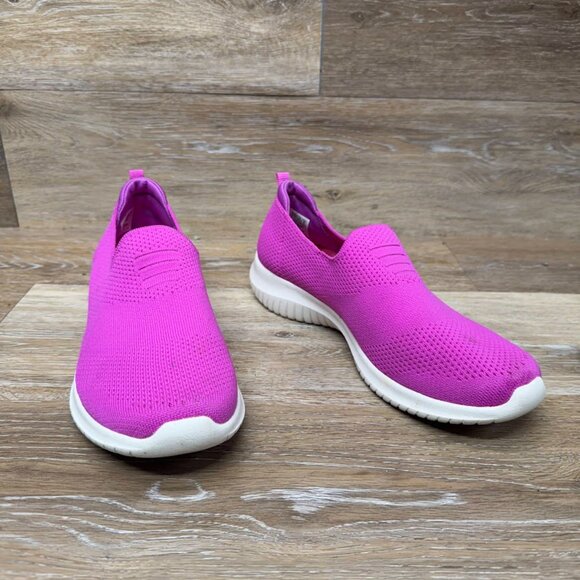 Skechers Fuchsia Slip-On Sneakers - Picture 6 of 8